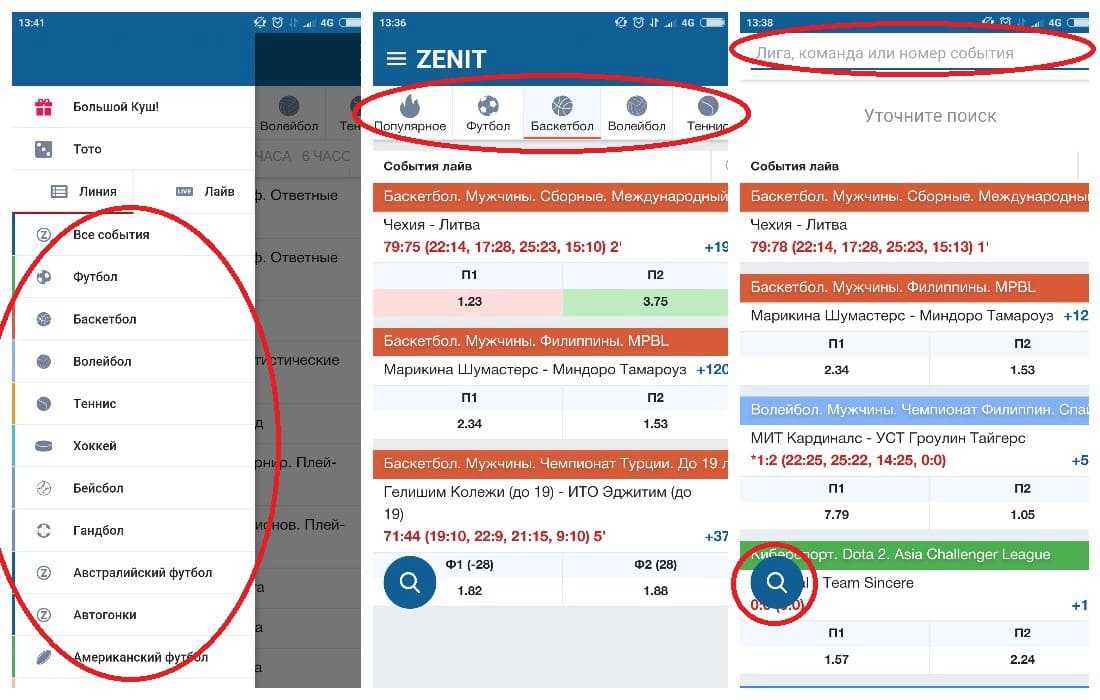Обзор приложения от БК Zenit