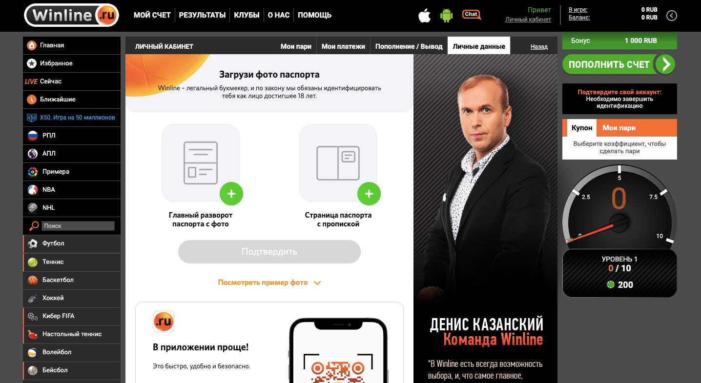 Шаг 3. Упрощенная идентификация: Госуслуги или видеозвонок Винлайн